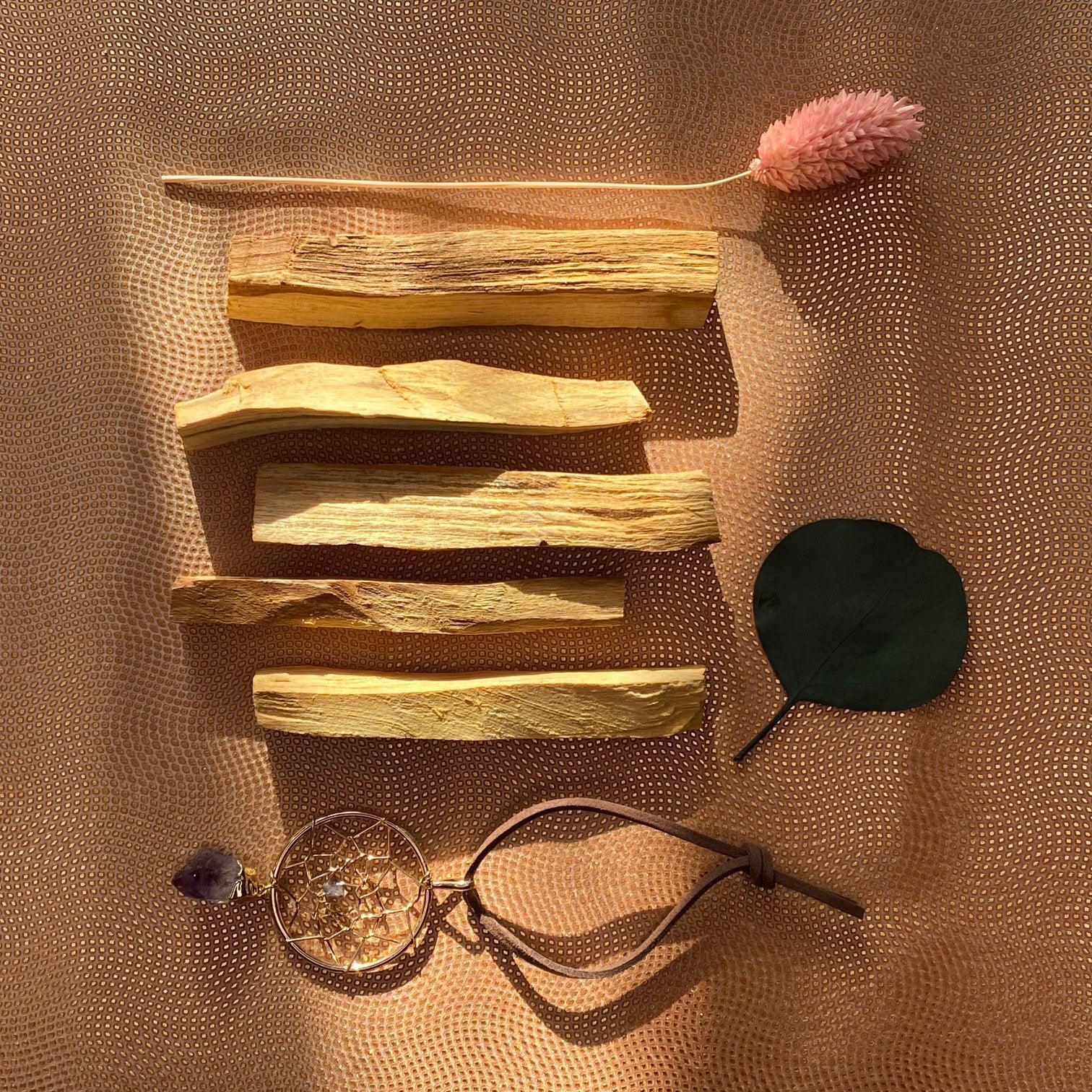 AMETHYST DREAMCATCHER – Bundle mit Palo Santo - dekoration