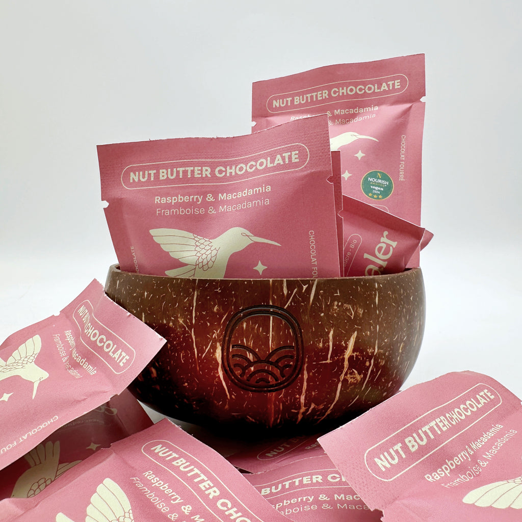 Himbeere & Rohkakao – die Praline mit Herzfrequenz