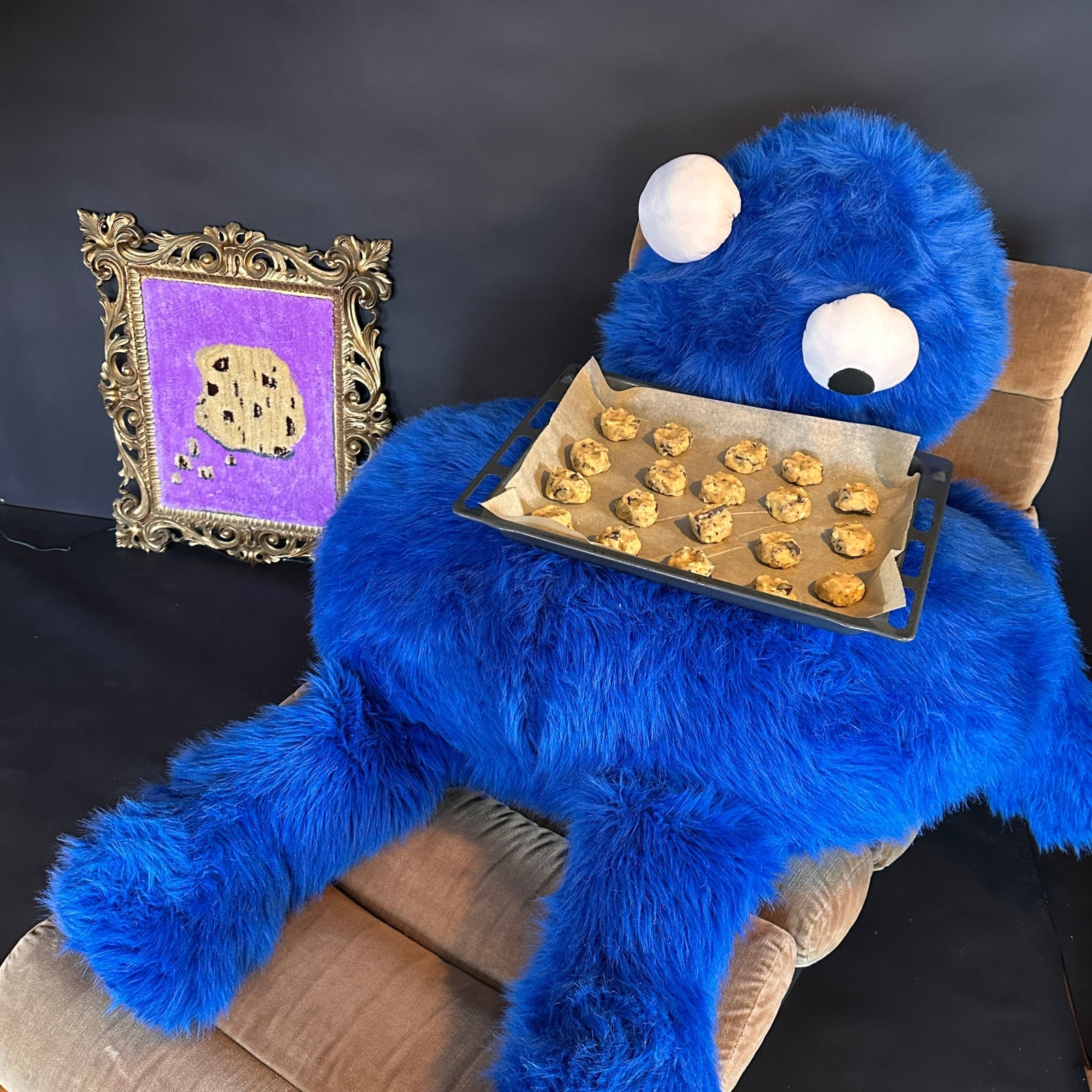 Freies Tufting im Atelier – Zeit für dein Projekt. Ein Keks im Bilderrahmen braucht jedes Zuhause, auch ohne Krümelmonster.