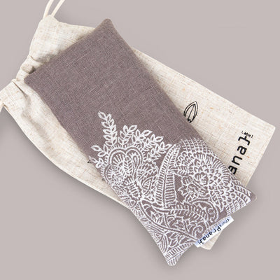 INNENSCHAU – Augenkissen Taupe Flower