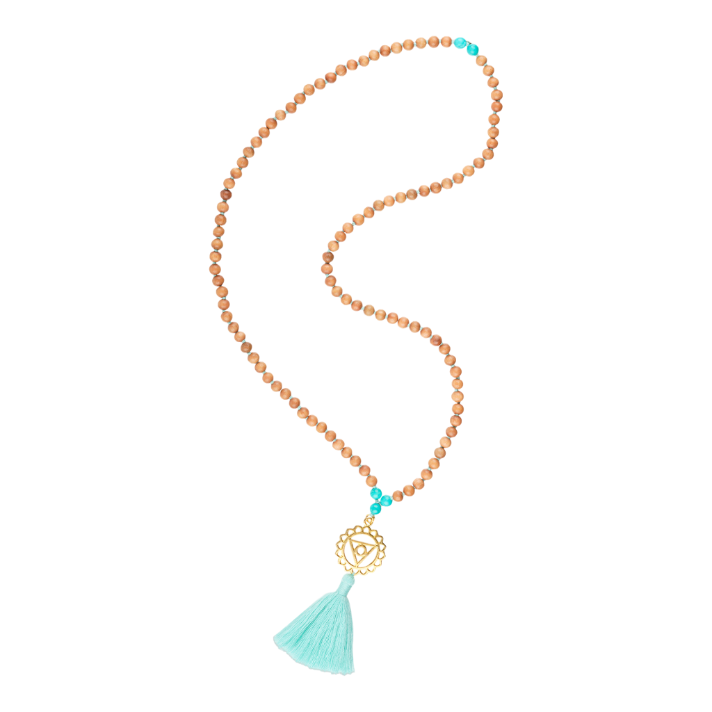 KEHLCHAKRA - Sandelholz Chakrakette - Schmuck