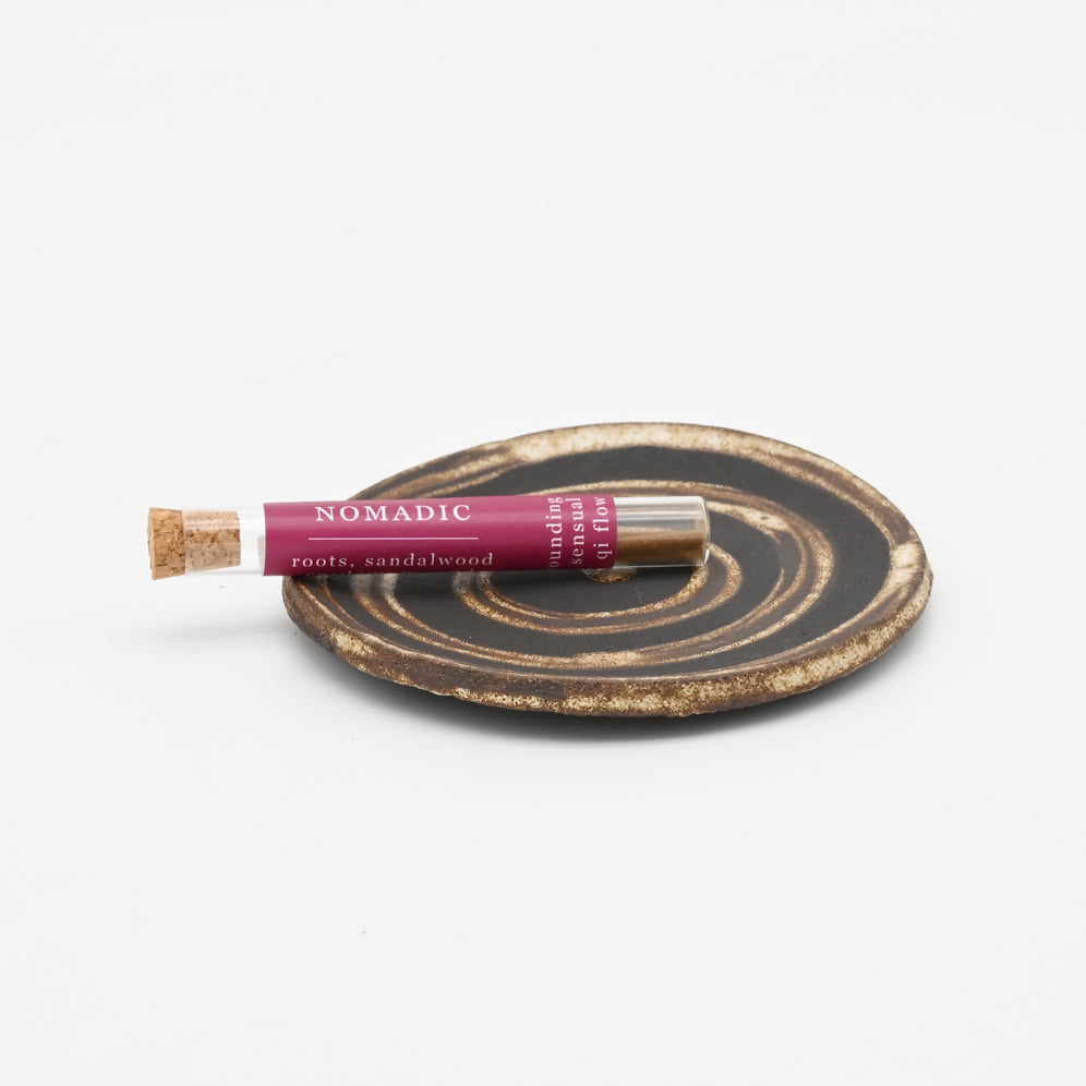 OUROBOROS – Keramik Räucherteller mit Steck-Dom -