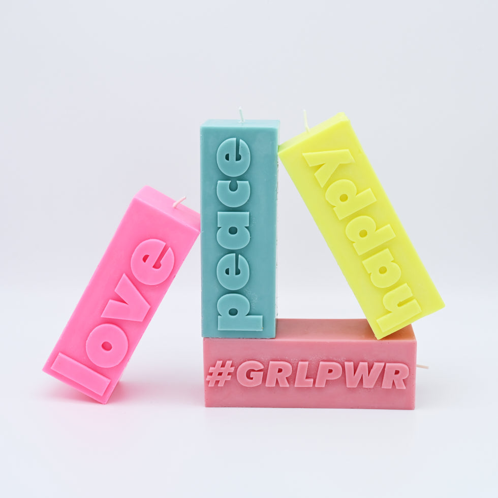 PEACE – Statement Block Kerze - Kerzen