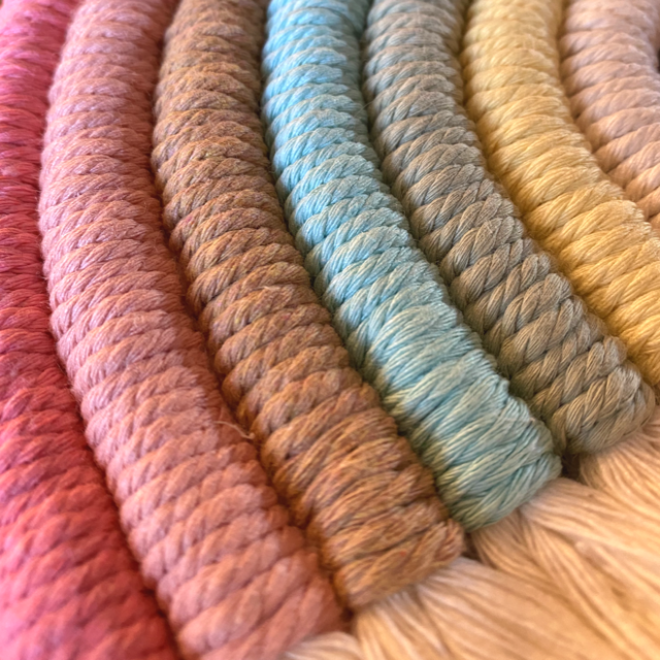 REGENBOGEN – Makramee Dekoration - Regenbogen