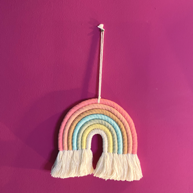 REGENBOGEN – Makramee Dekoration - Regenbogen