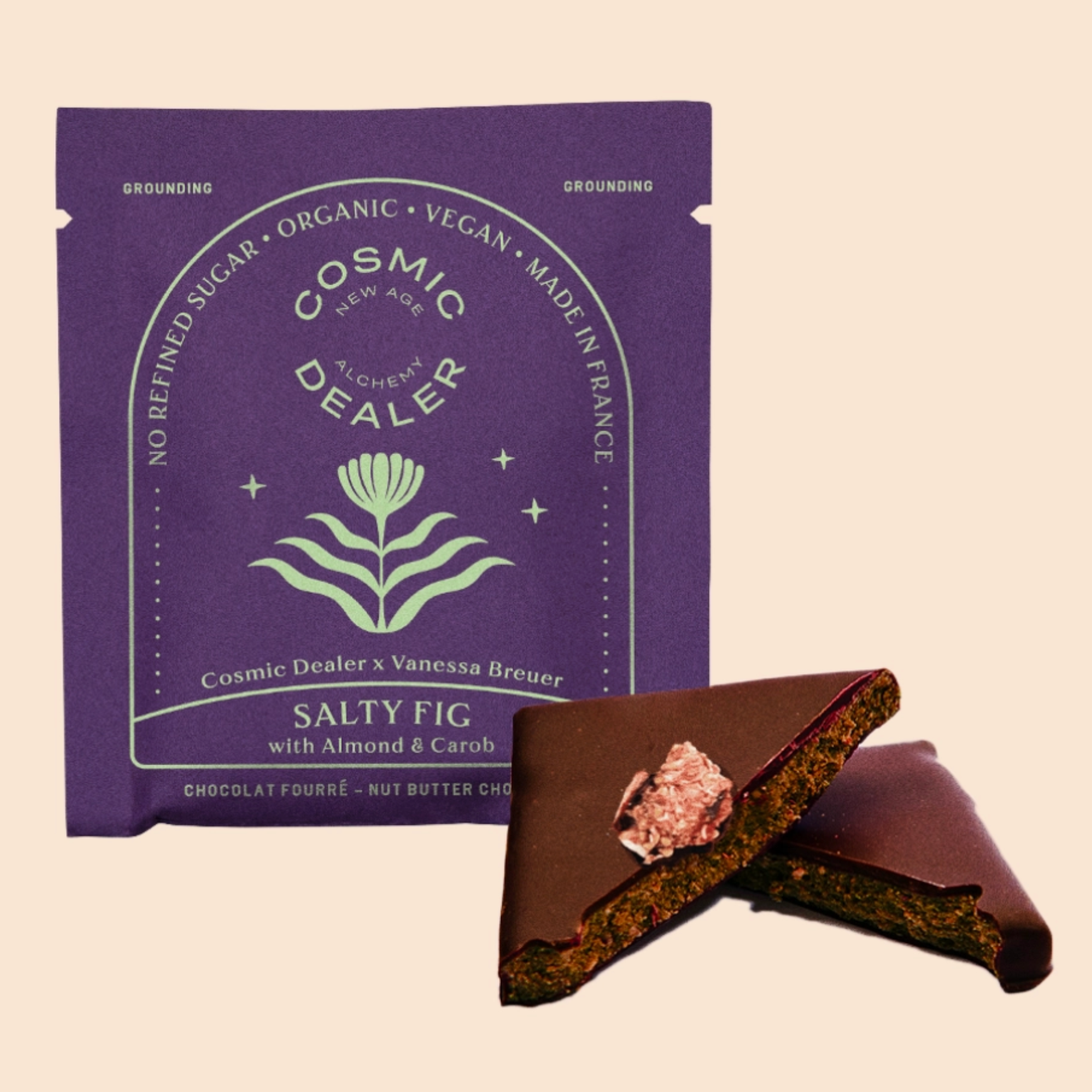 Soulfood-Praline Feige & Intuition mit salziger Feige – vegan, bio, tief