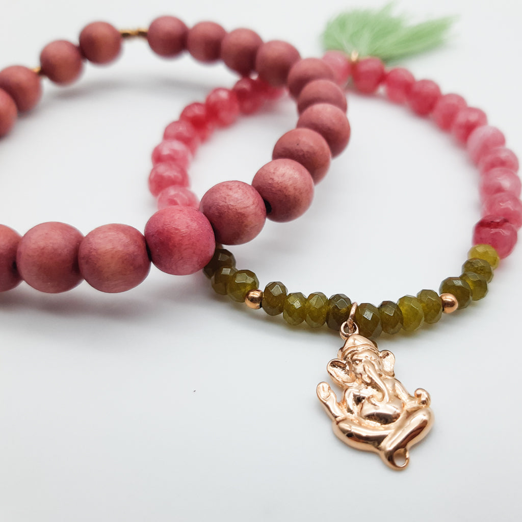 ARMBAND – Handmala-Set mit Ganesha - Schmuck