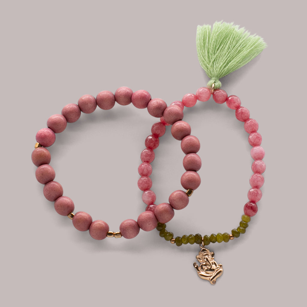 ARMBAND – Handmala-Set mit Ganesha - Schmuck