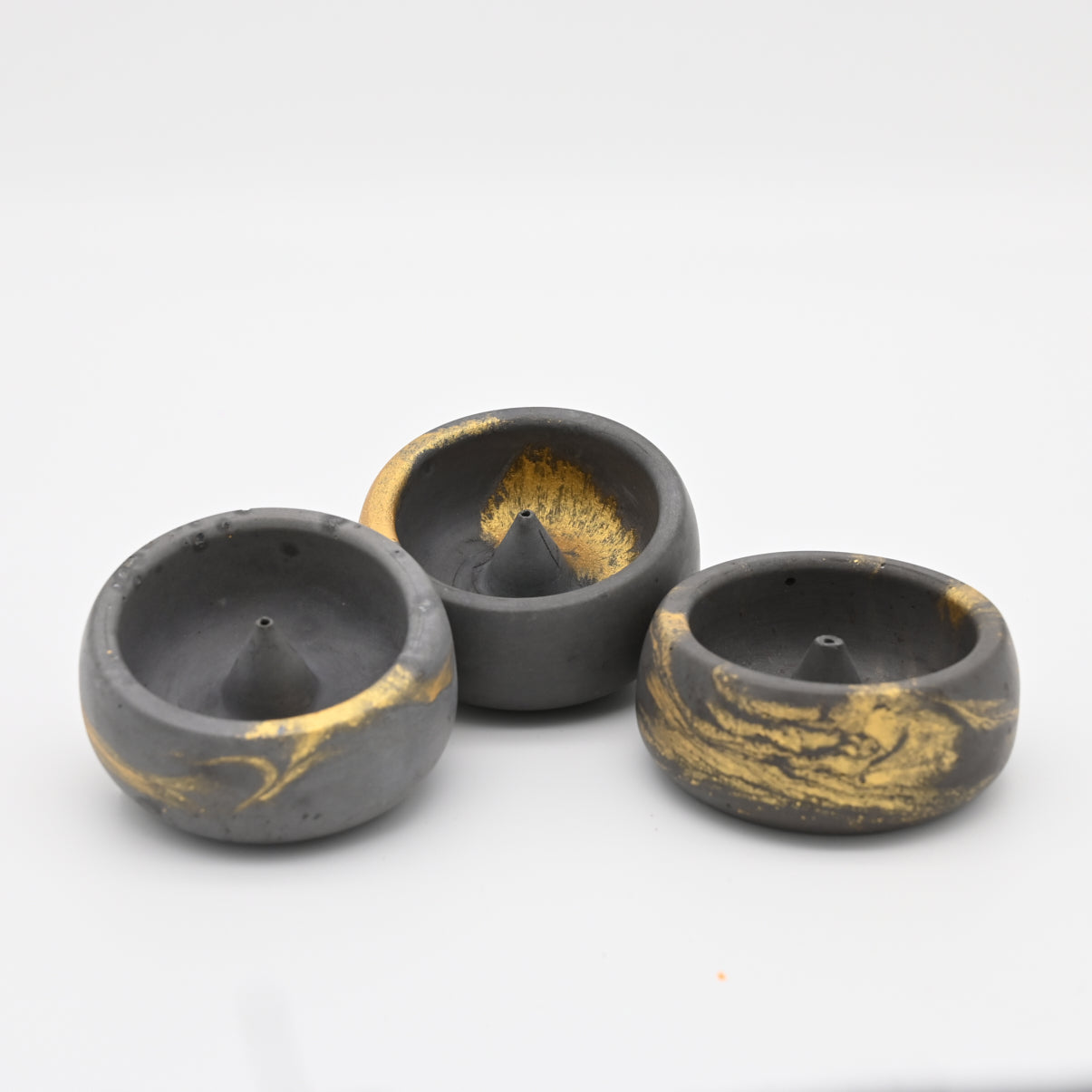 GOLD FLAKE – Keramik Räucherschale - Räucherzubehör