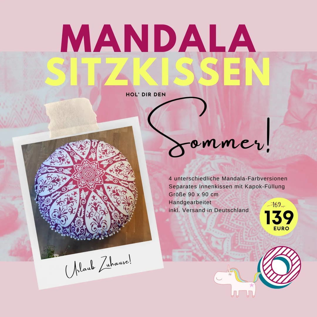 Mandala Sitzkissen