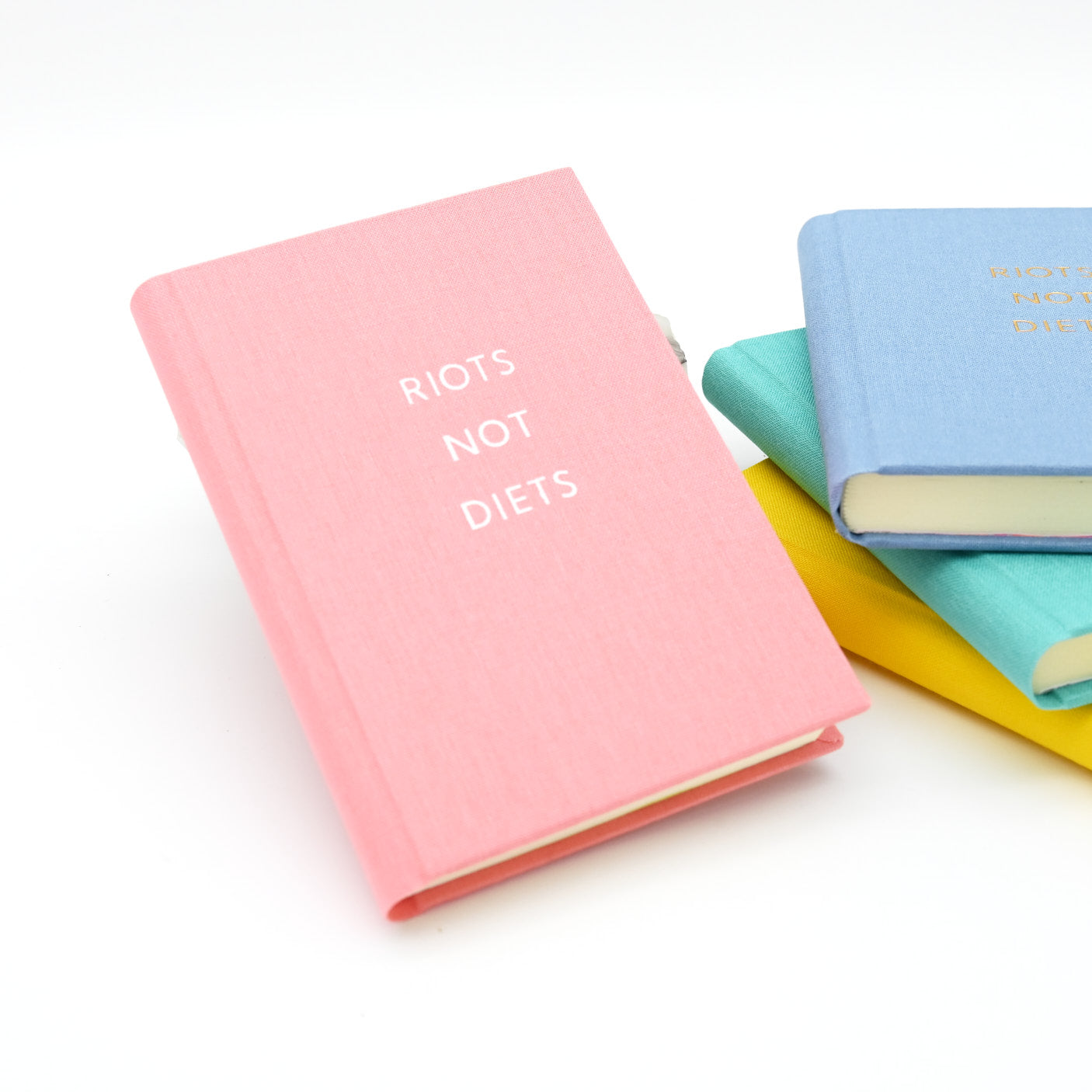 Riots Not Diets – Notizbuch A6 - bubblegum pink