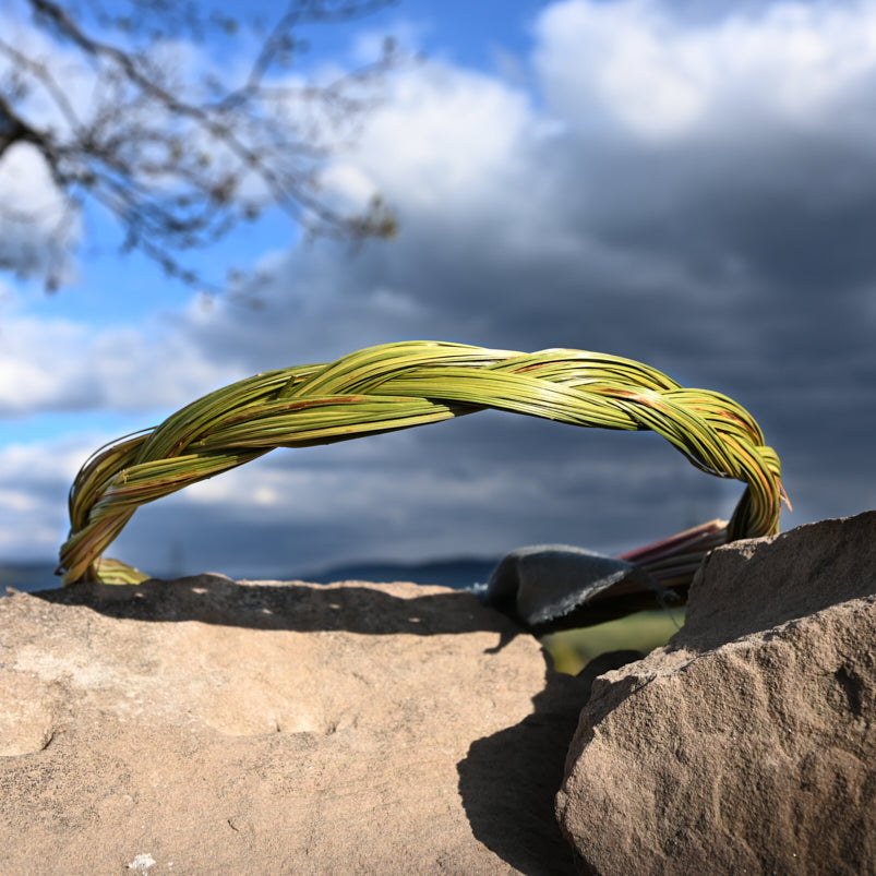 Sweetgrass Zopf handgeflochten – natürliches Räuchergras für sanfte Verbindung und ruhige Atmosphäre