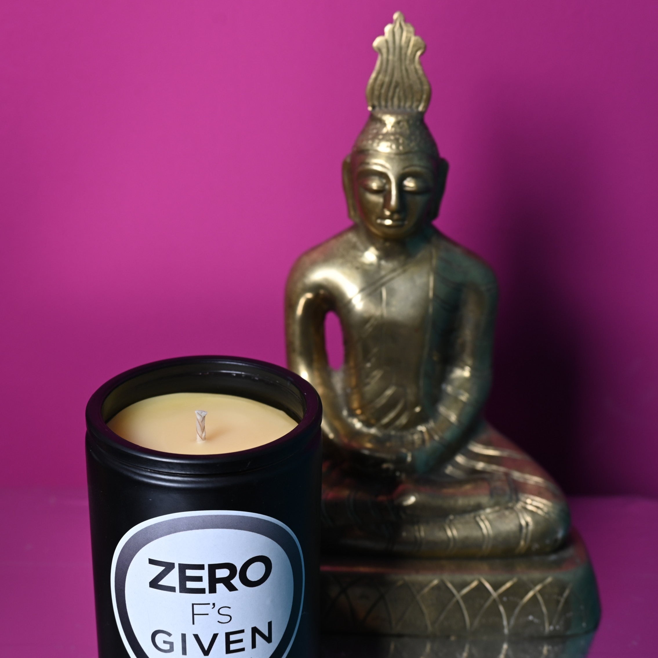 ZERO F’S GIVEN - Meditationskerze Bienenwachs - Kerzen