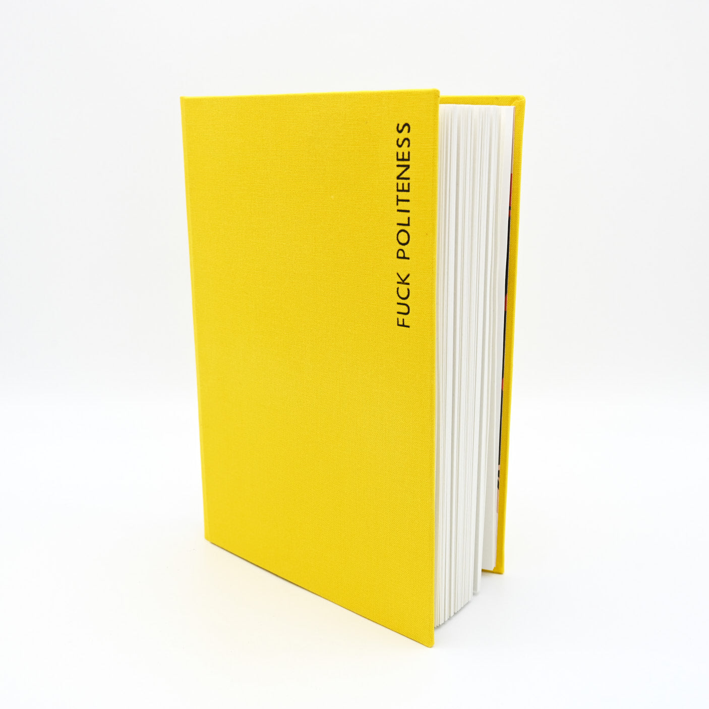 F*ck politeness – Notizbuch A5 - sunny yellow